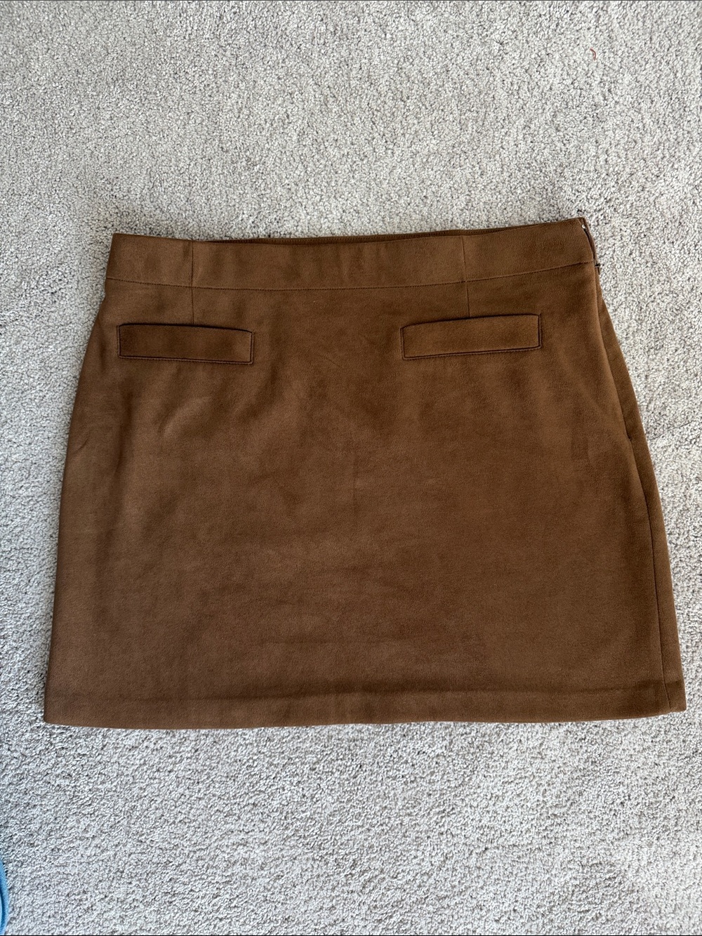 LC Lauren Conrad Brown Mini Skirt with Faux Pockets